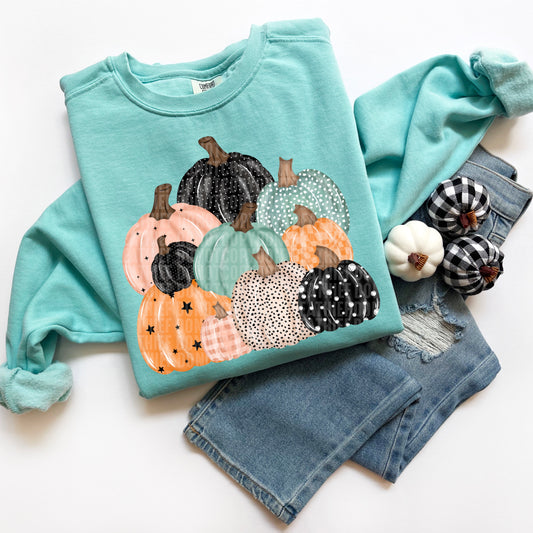 Pumpkins Pile DTF Transfer