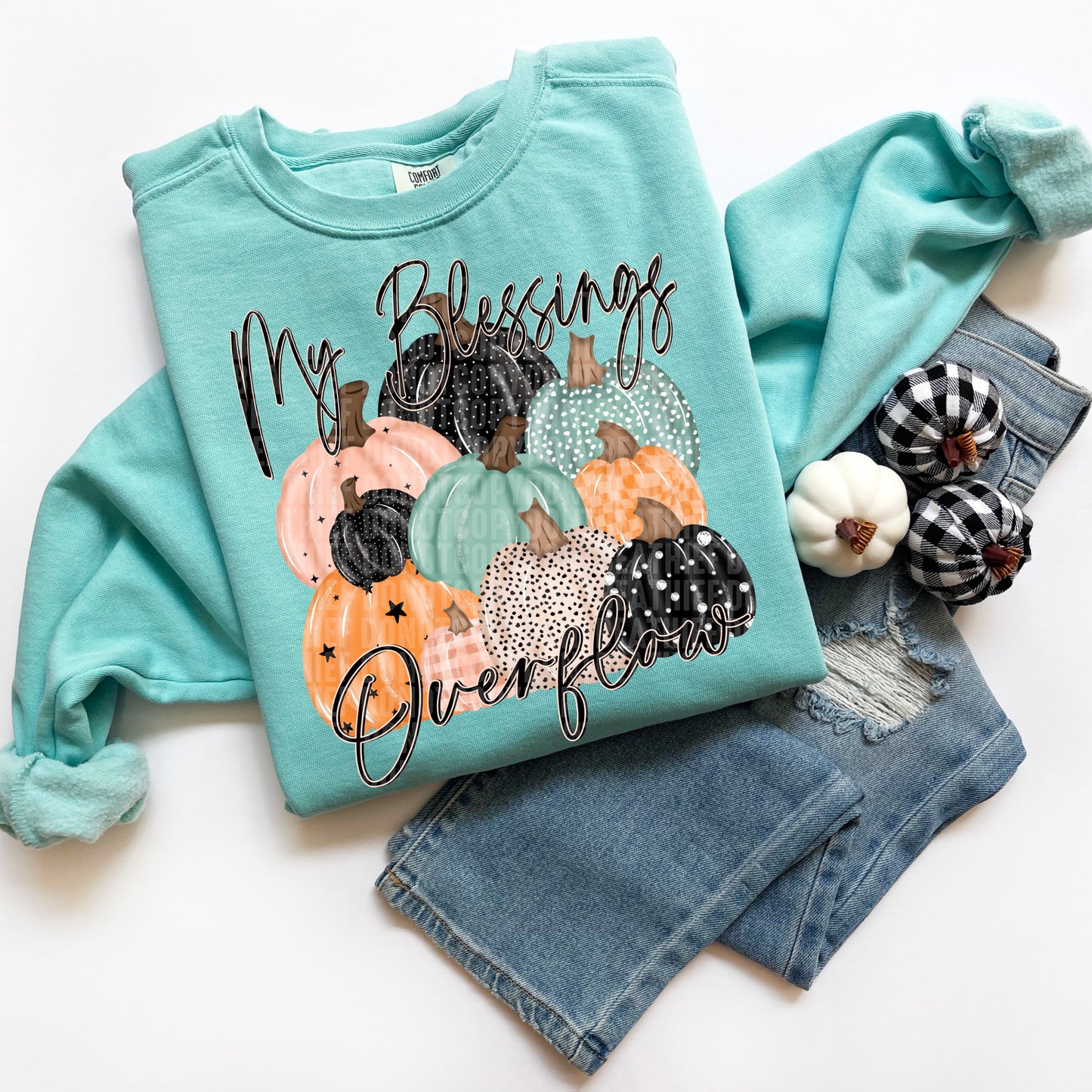 My blessings overflow- DTF Transfer