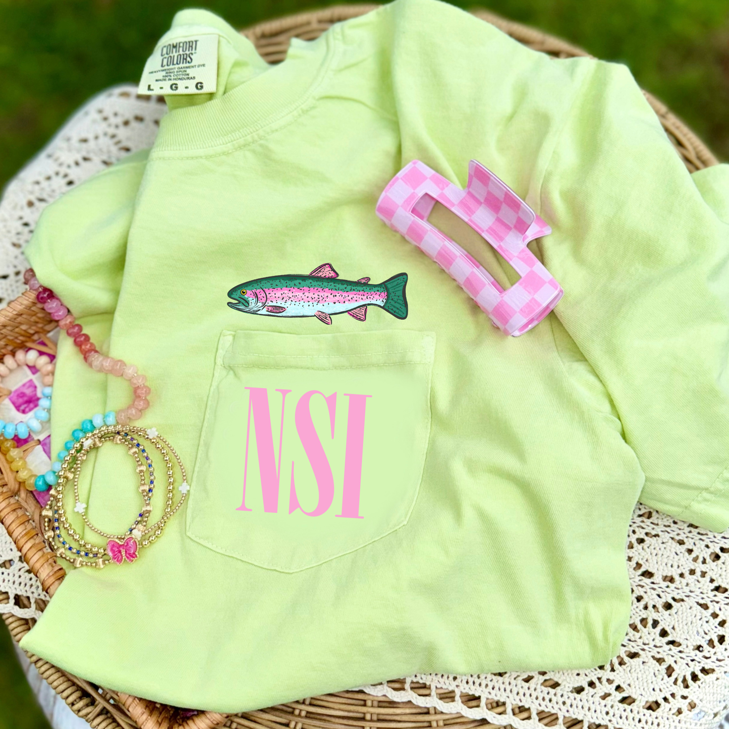 Trout- CUSTOM Monogram- DTF transfer