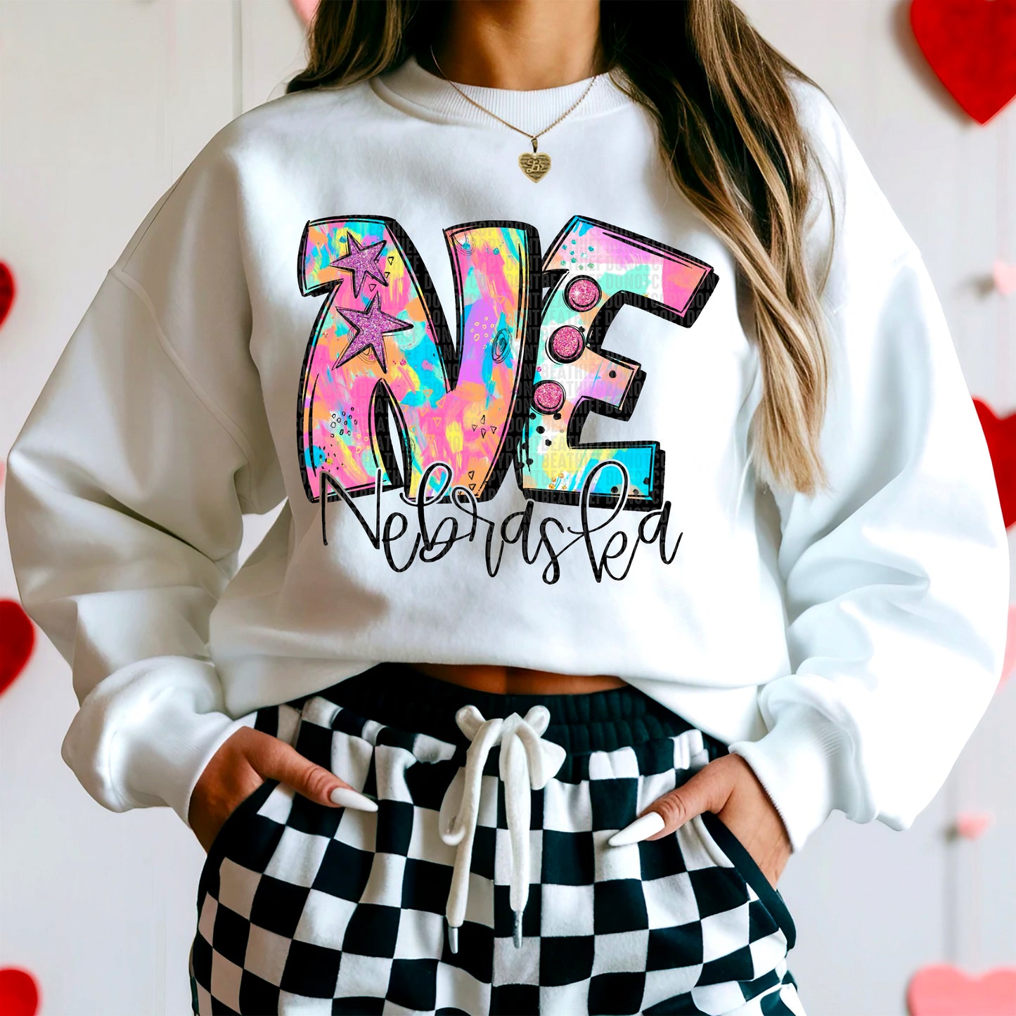 Neon Splashes 50 States- DTF Transfer
