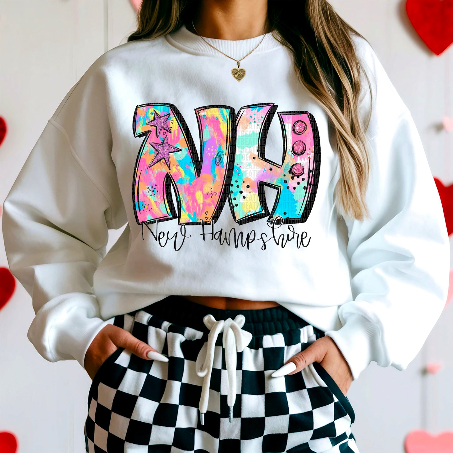 Neon Splashes 50 States- DTF Transfer