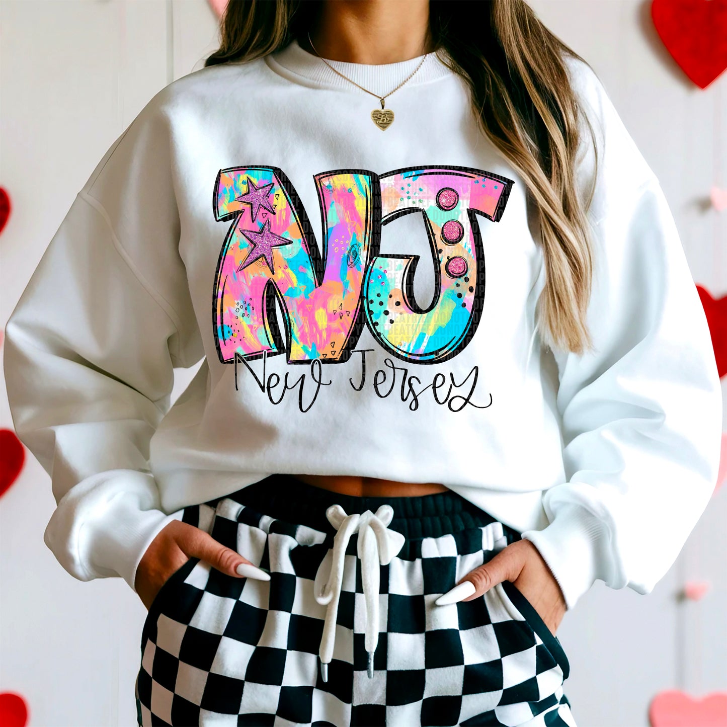 Neon Splashes 50 States- DTF Transfer