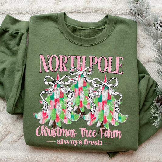 North Pole Christmas Tree Farm-DTF Transfer
