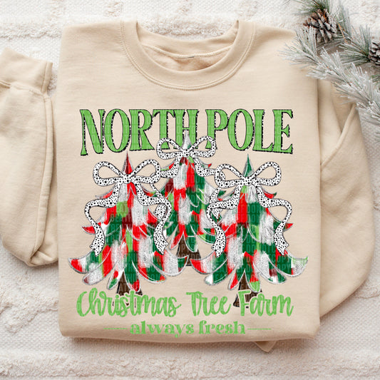 North Pole Christmas Tree Farm-DTF Transfer