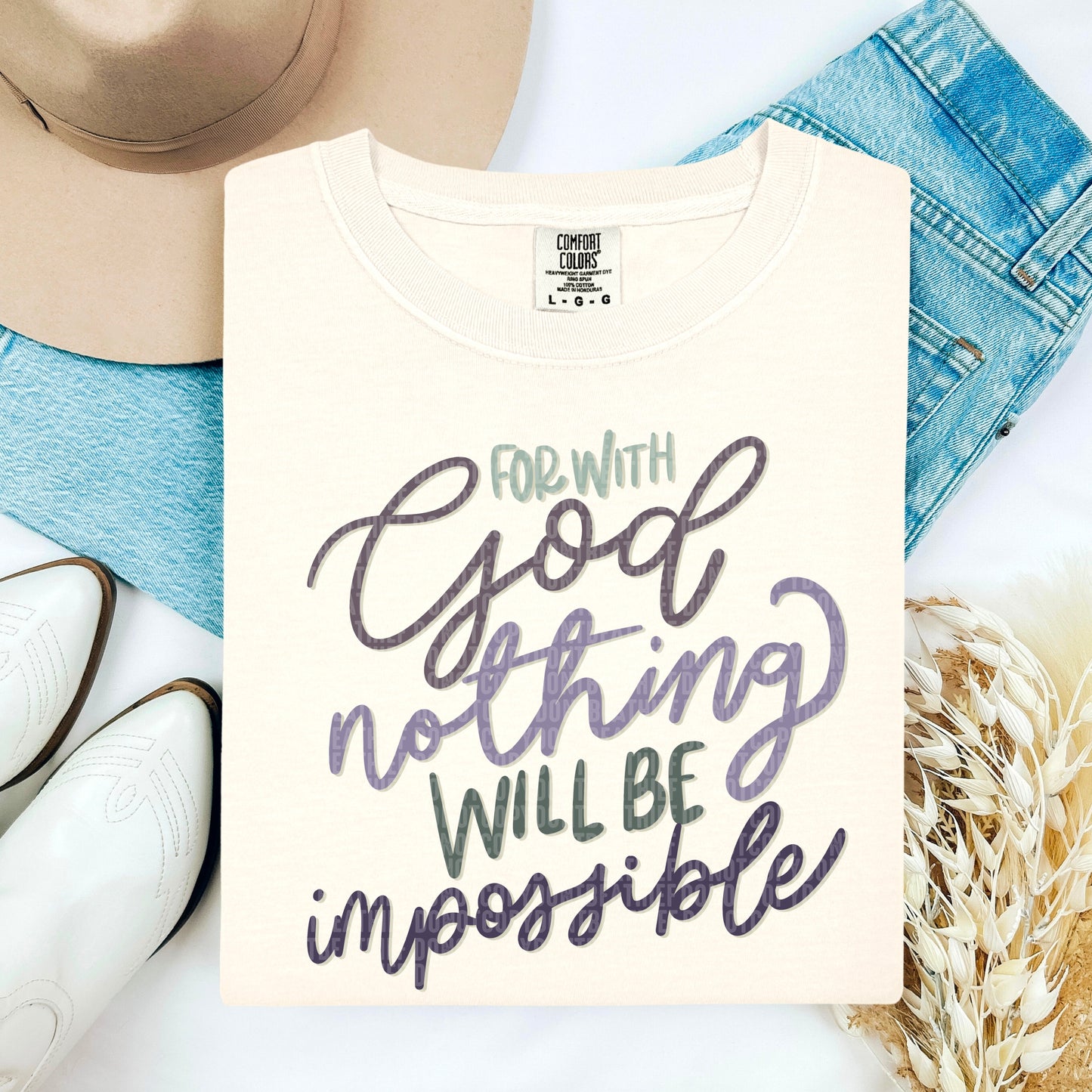For with God nothing will be impossible- DTF