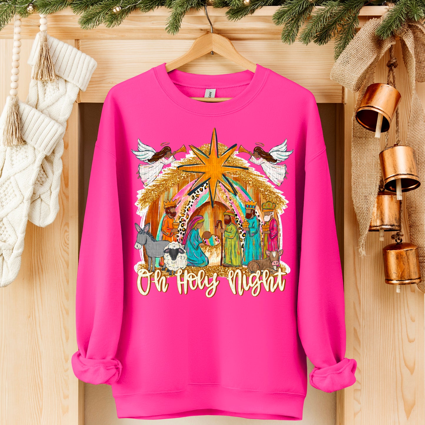 Oh Holy Night dk skin- DTF Transfer