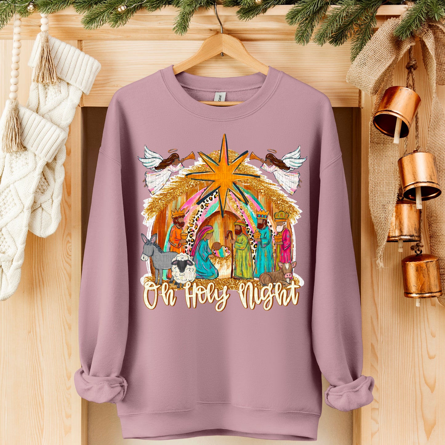 Oh Holy Night dk skin- DTF Transfer