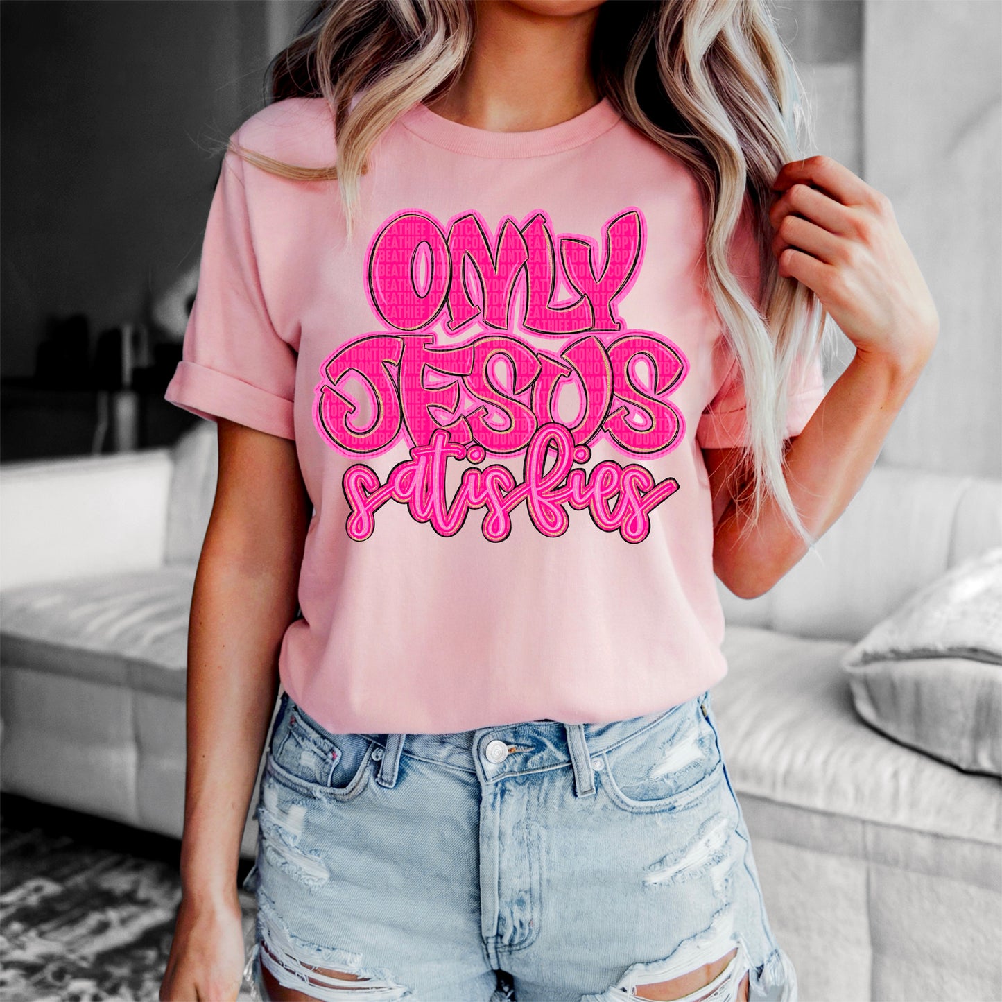 Only Jesus satisfies- DTF Transfer