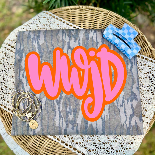 WWJD Pink/Orange-DTF Transfer