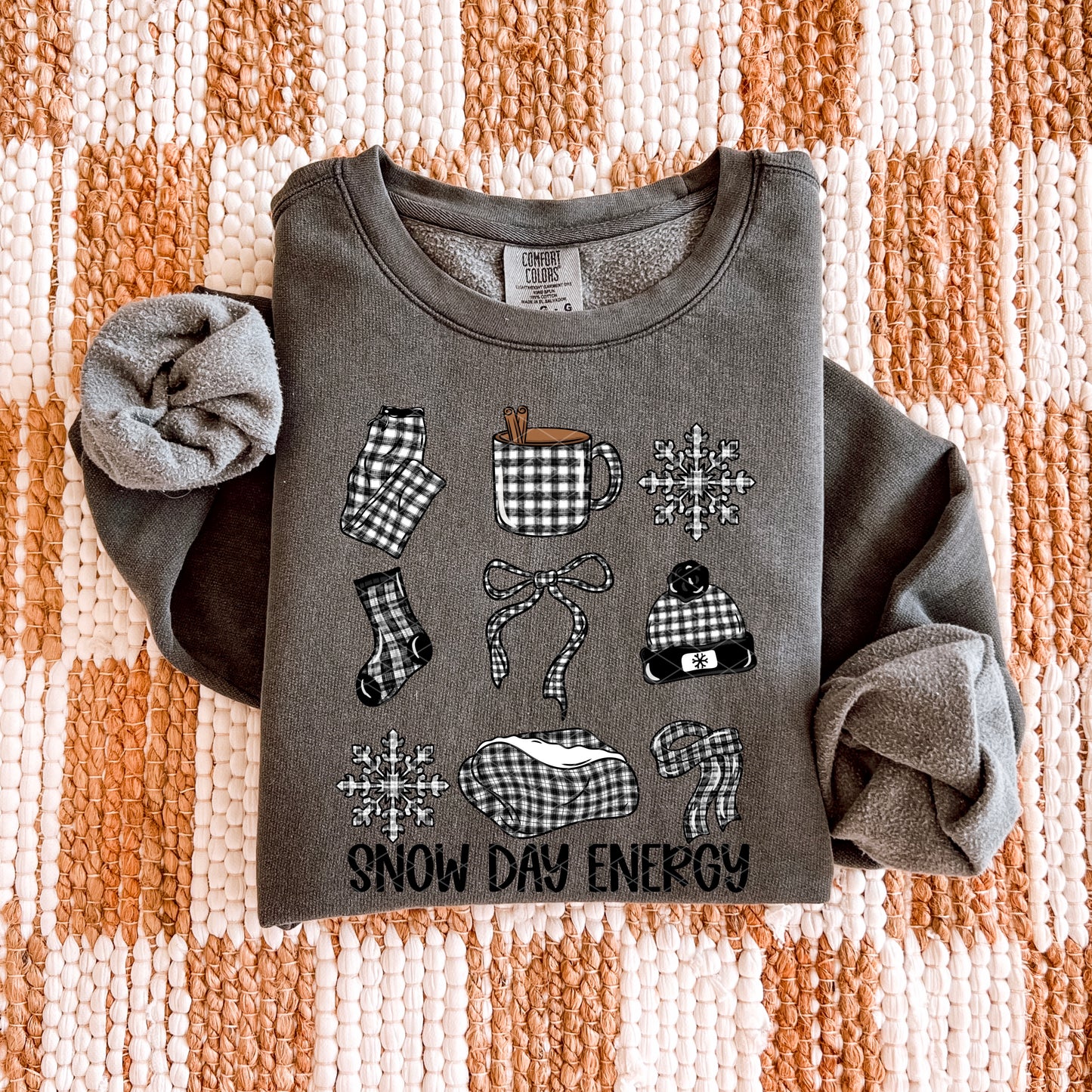 Plaid snow day energy- DTF Transfer