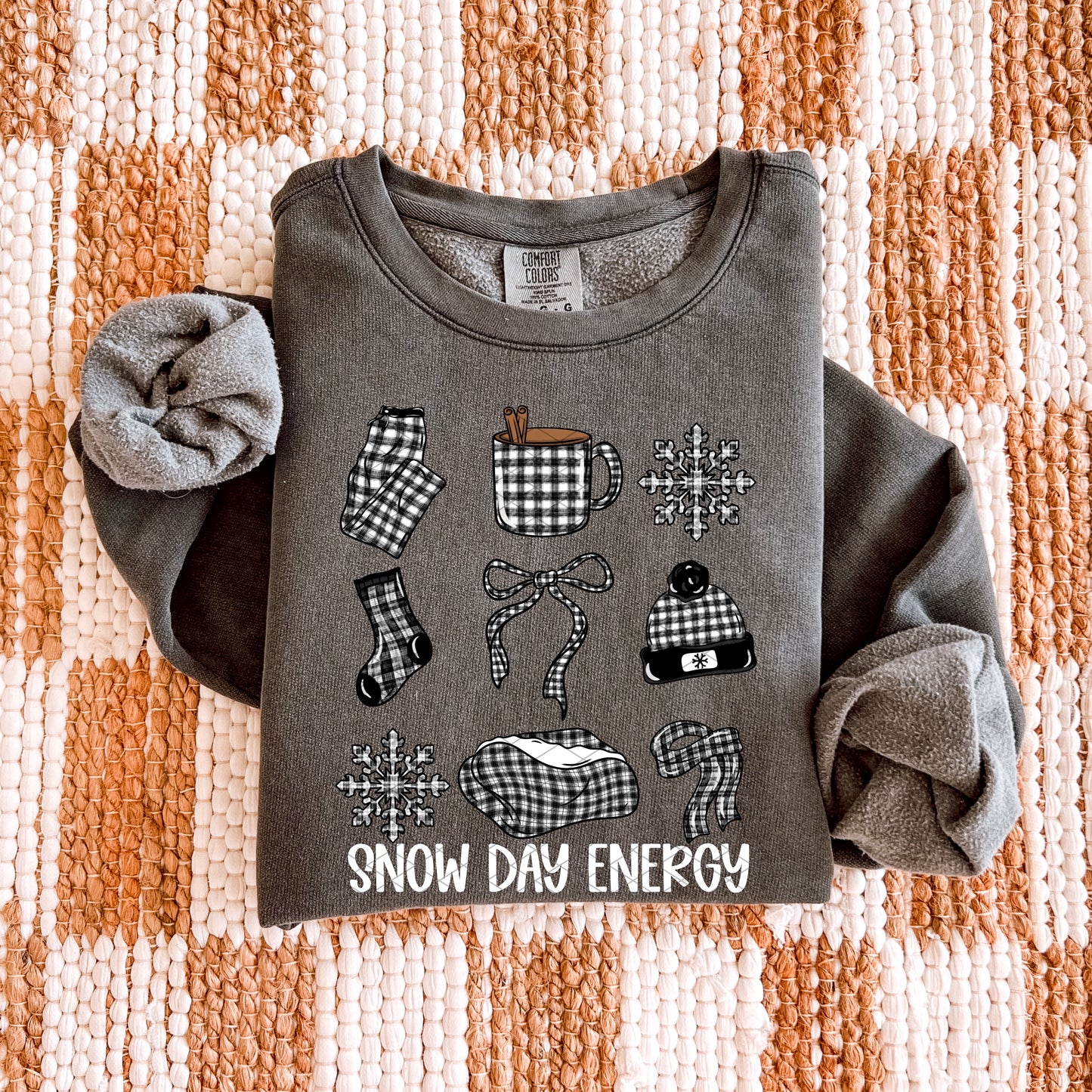 Plaid snow day energy- DTF Transfer