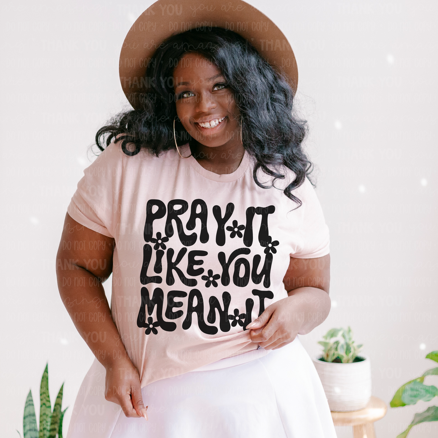 Pray like you mean it- DTF Transfer