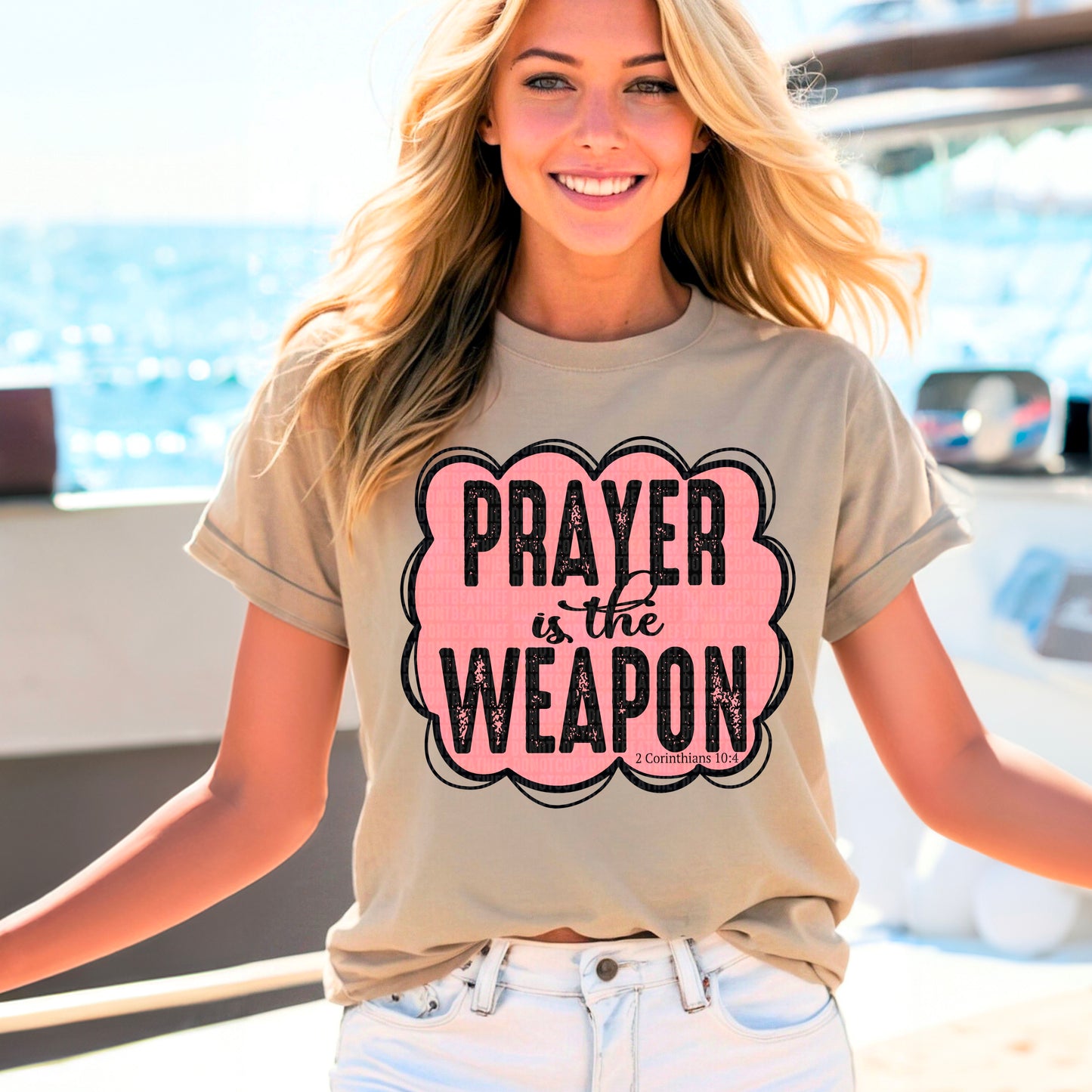 Prayer is the weapon- DTF Transfer