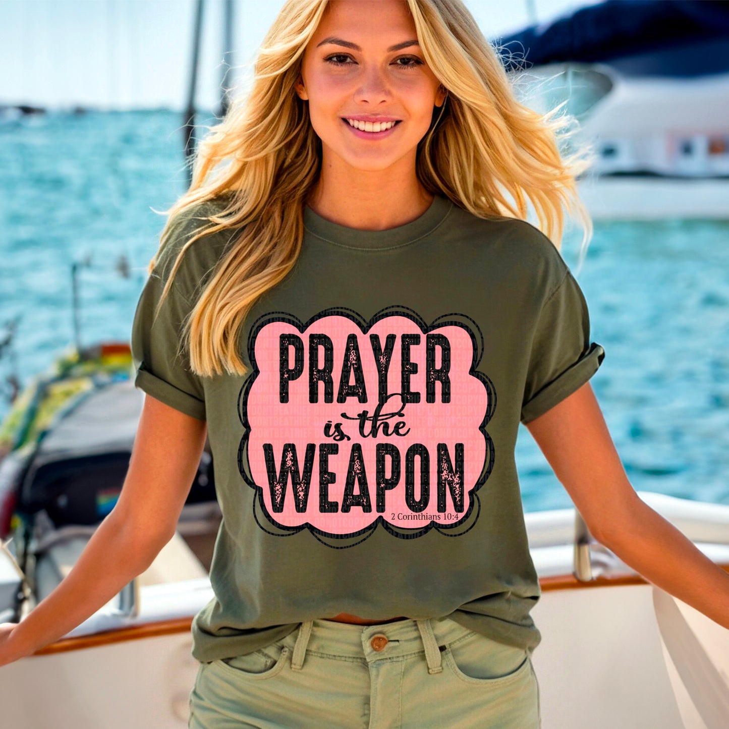 Prayer is the weapon- DTF Transfer