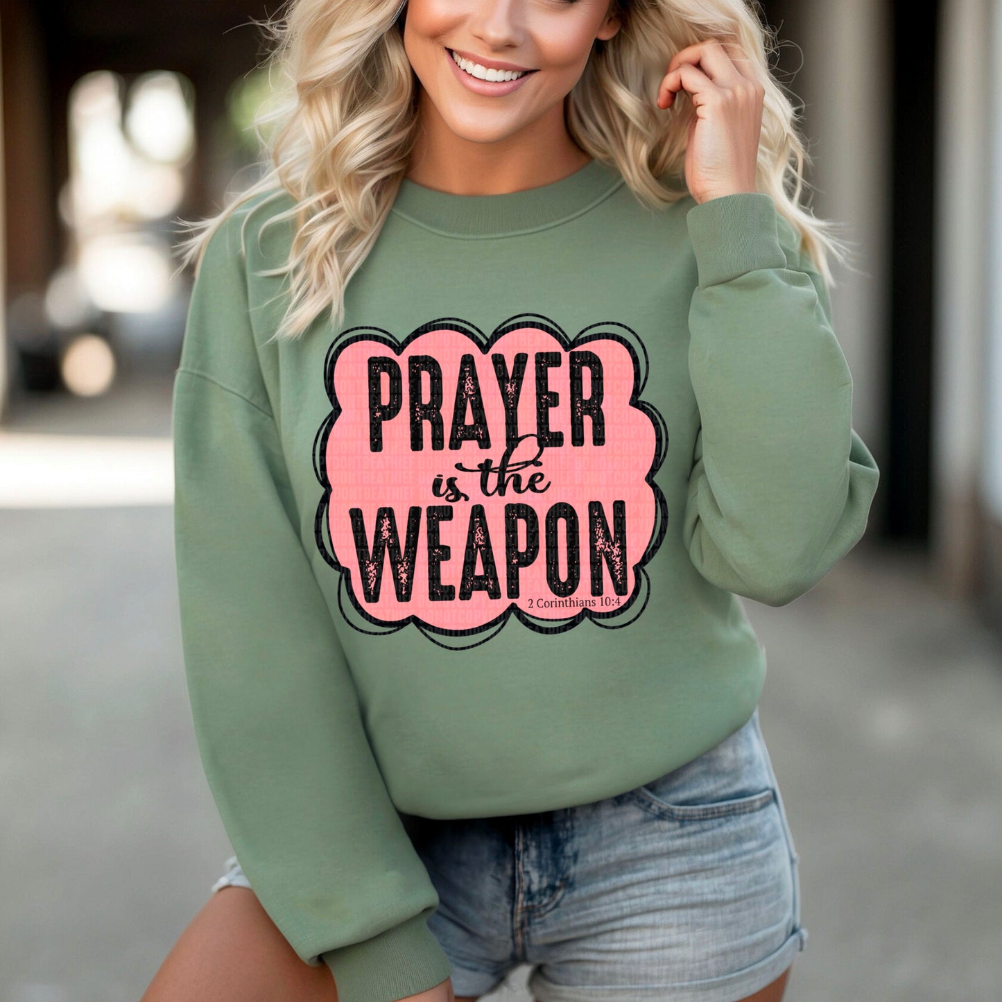Prayer is the weapon- DTF Transfer