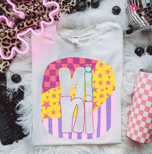 Mini- Preppy Bright- DTF Transfer