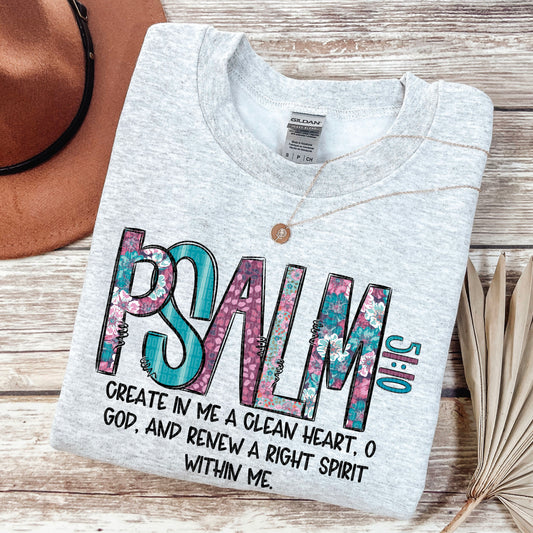 Psalm 51:10- DTF Transfer
