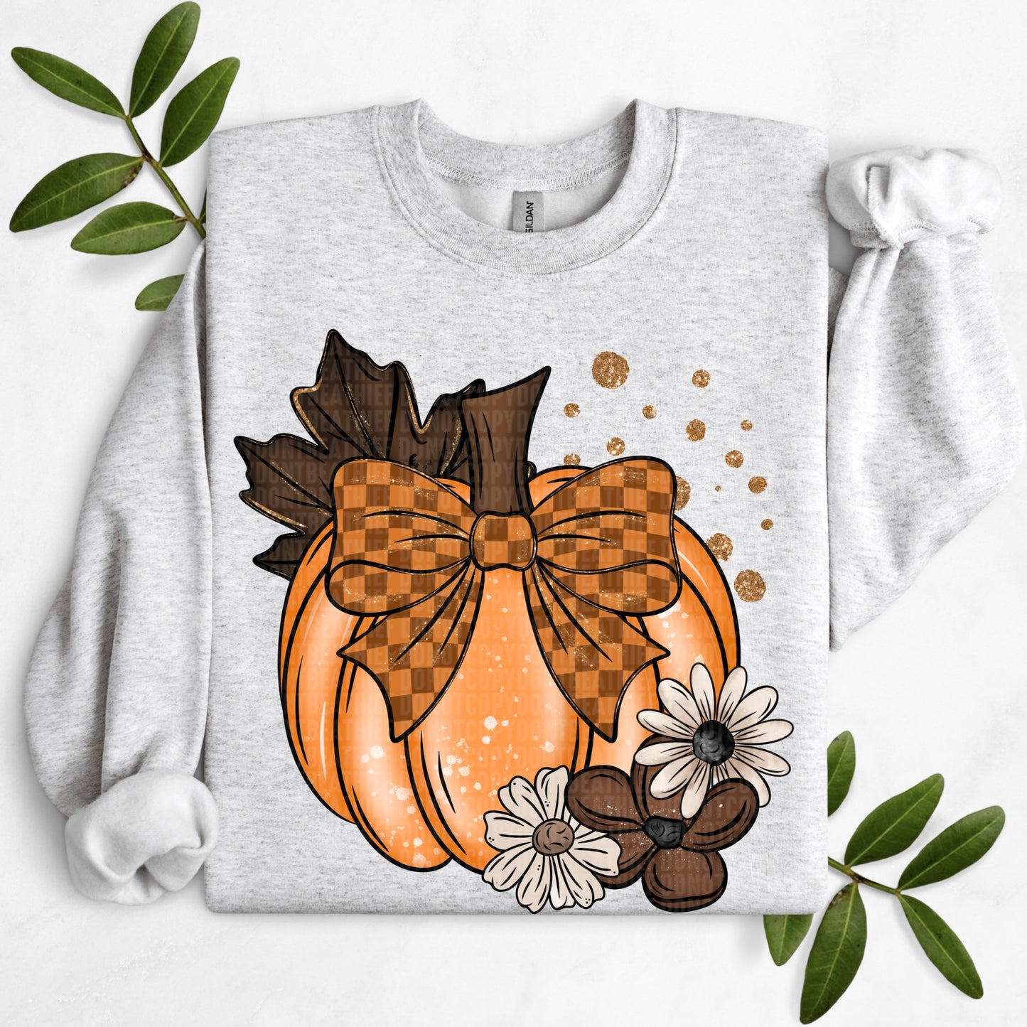 Pumpkin floral- DTF Transfer