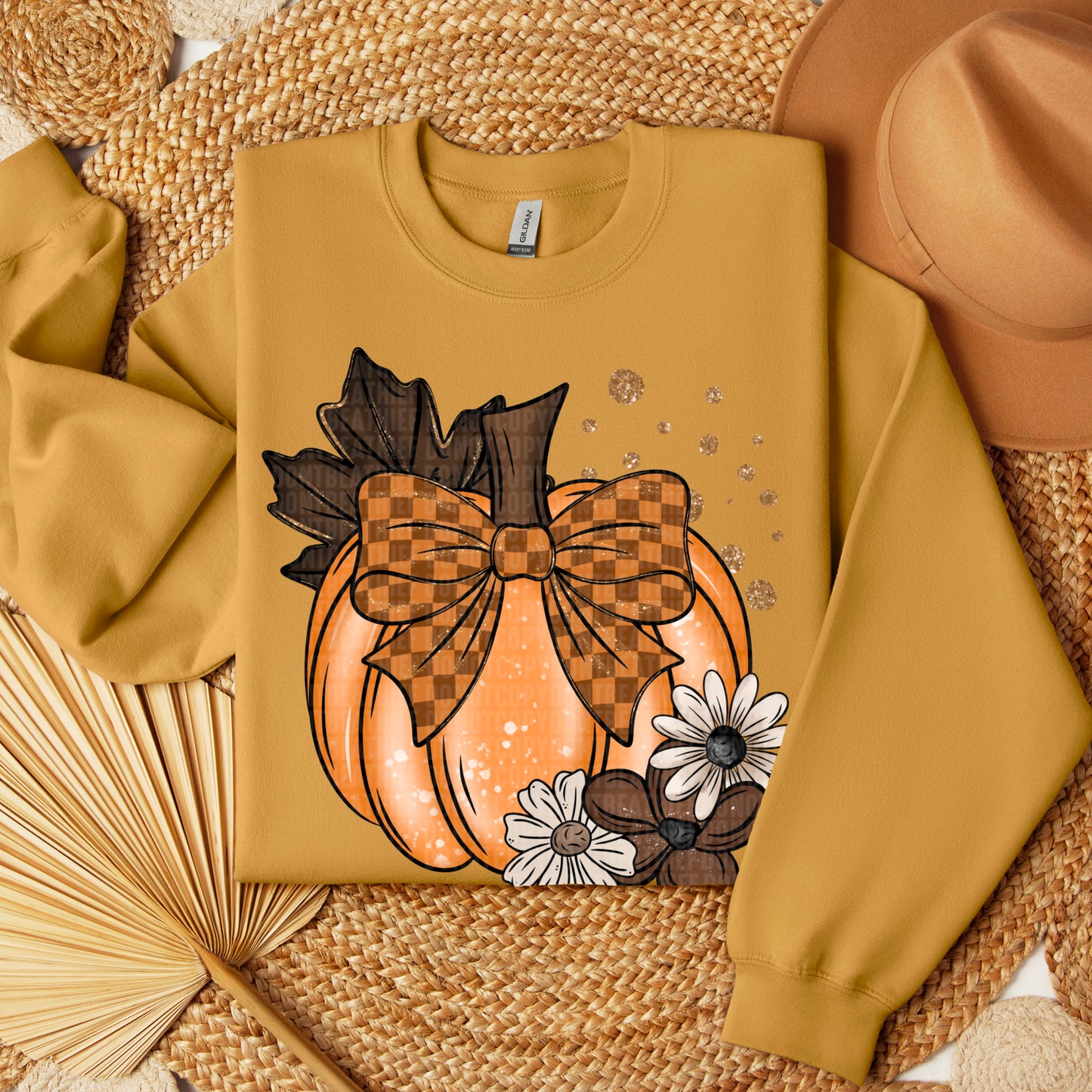 Pumpkin floral- DTF Transfer