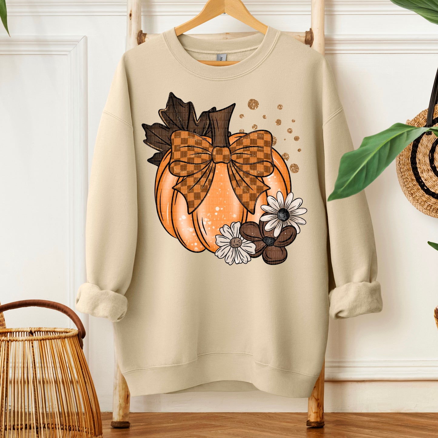 Pumpkin floral- DTF Transfer