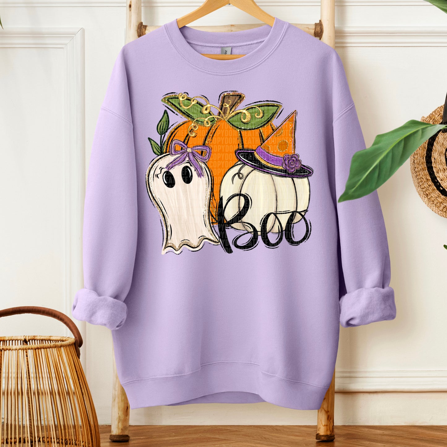 Pumpkin ghost boo- DTF Transfer