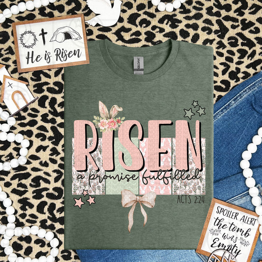Risen a promise fulfilled-DTF Transfer