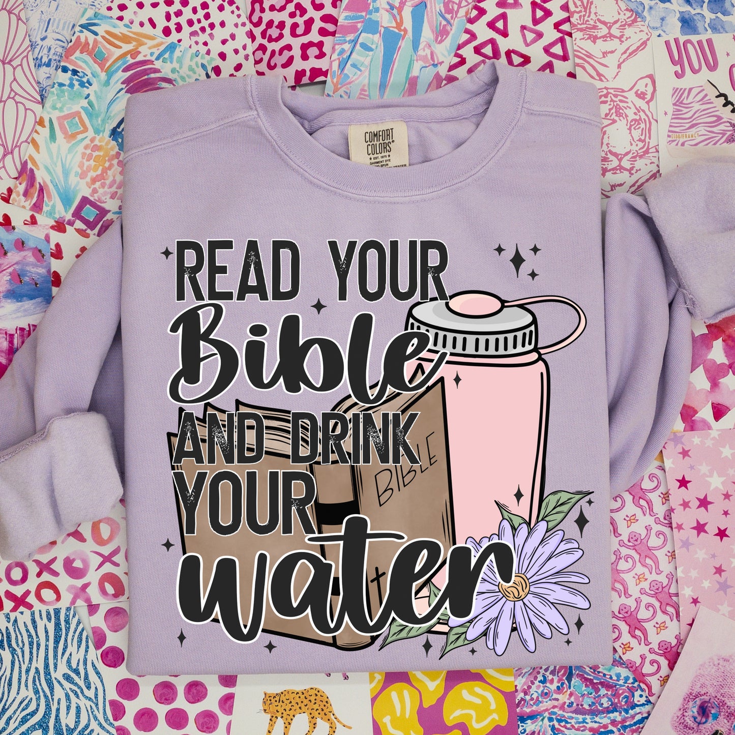 Read your bible and drink your water-DTF Transfer