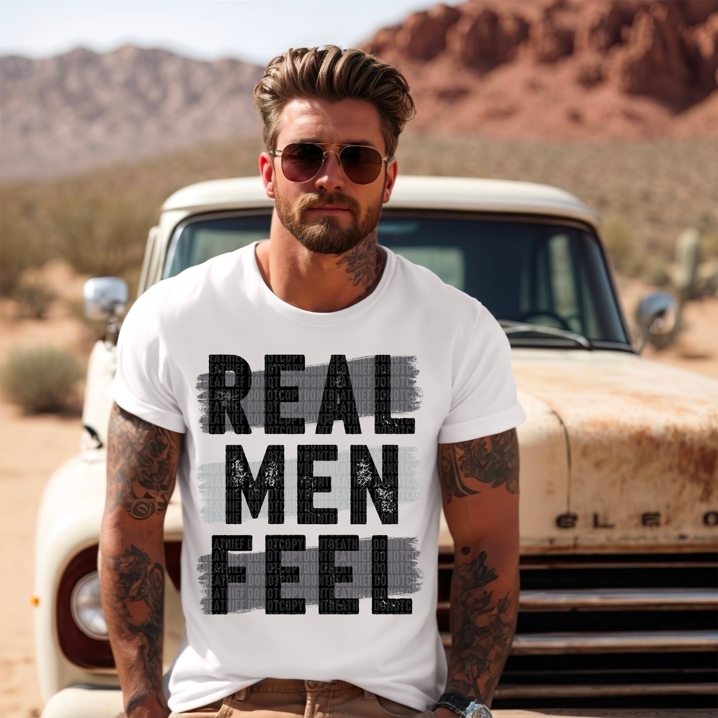 Real men feel- DTF Transfer