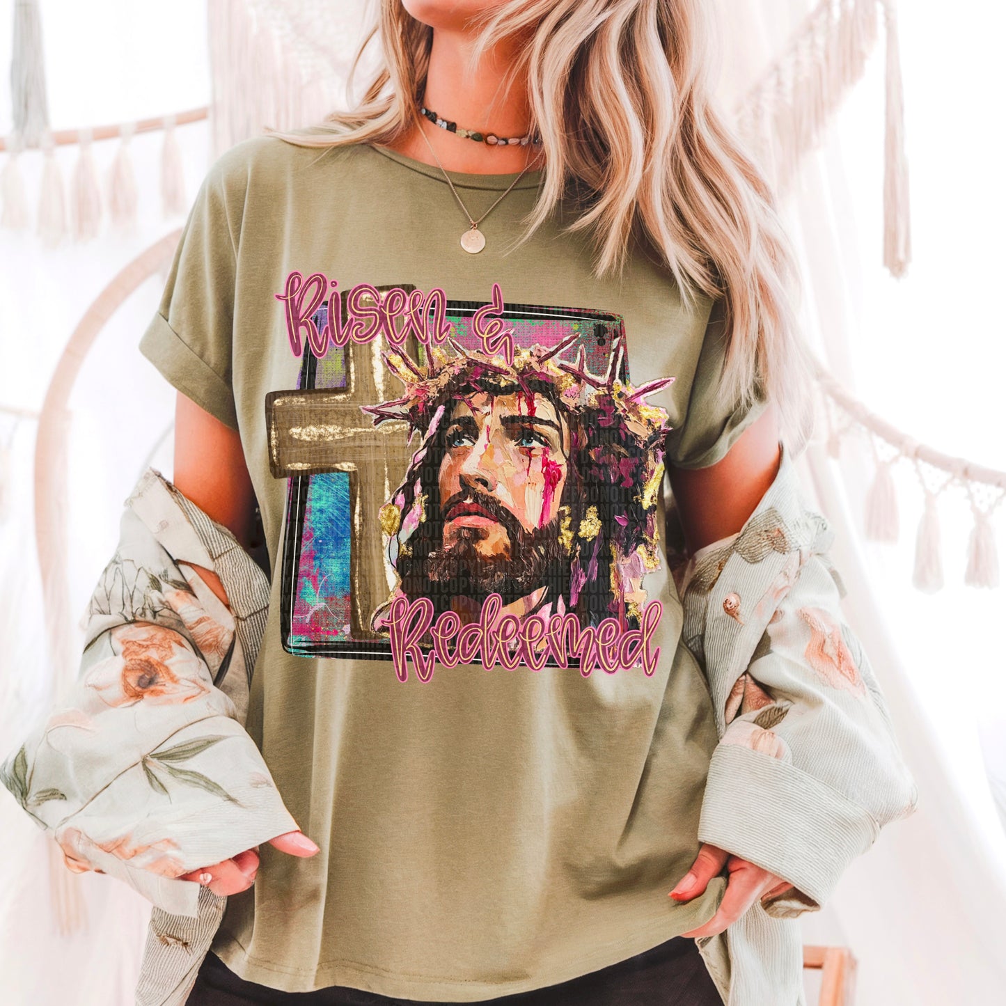Risen & Redeemed- DTF Transfer