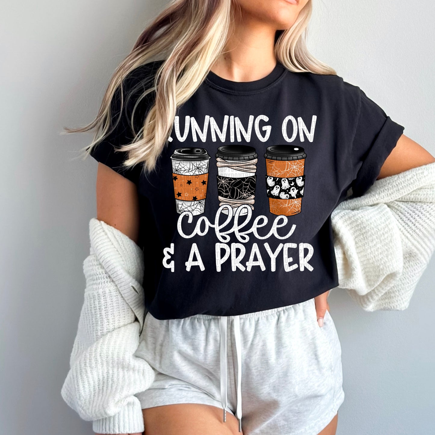 Running on coffee & a prayer-DTF Transfers