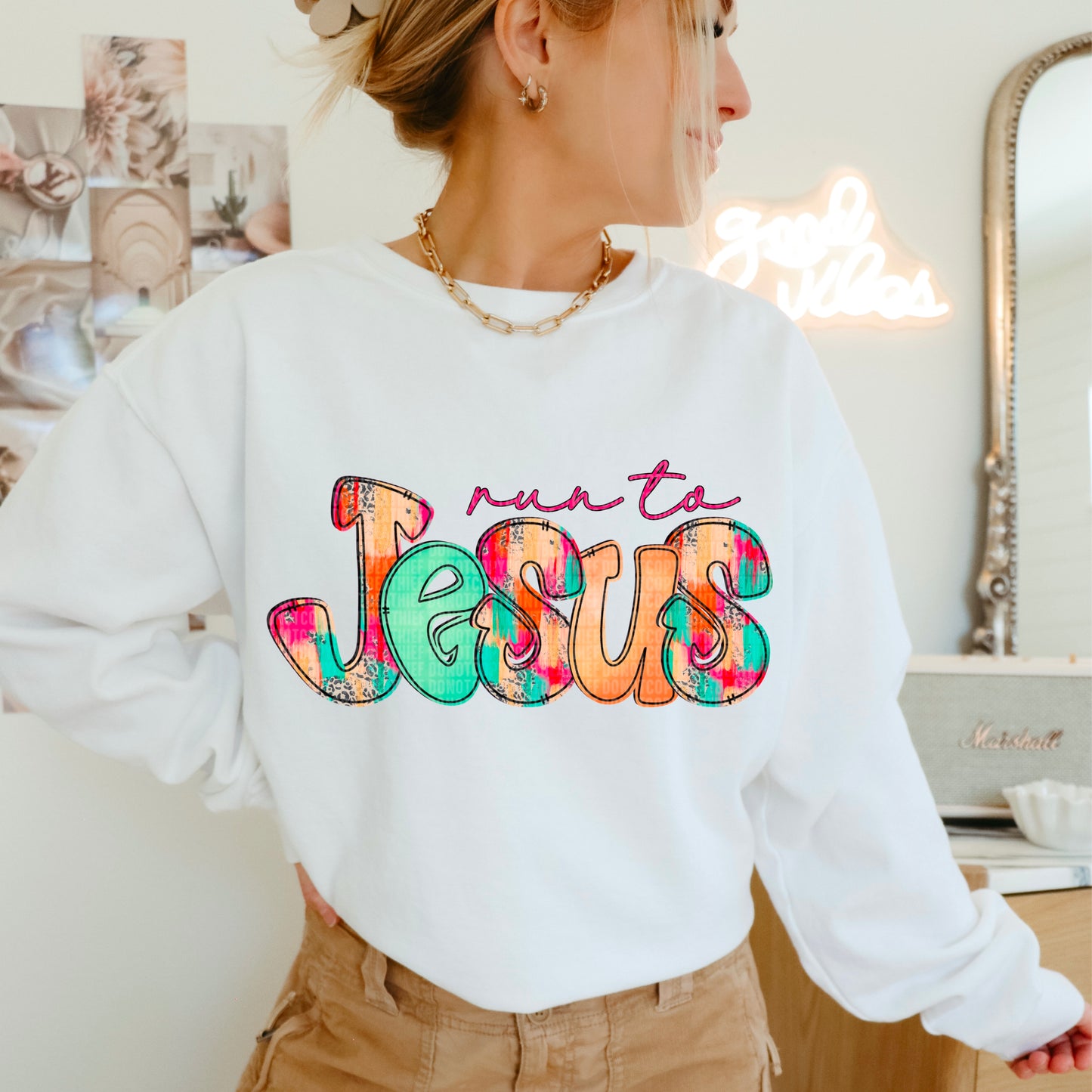 run to Jesus- DTF Transfer