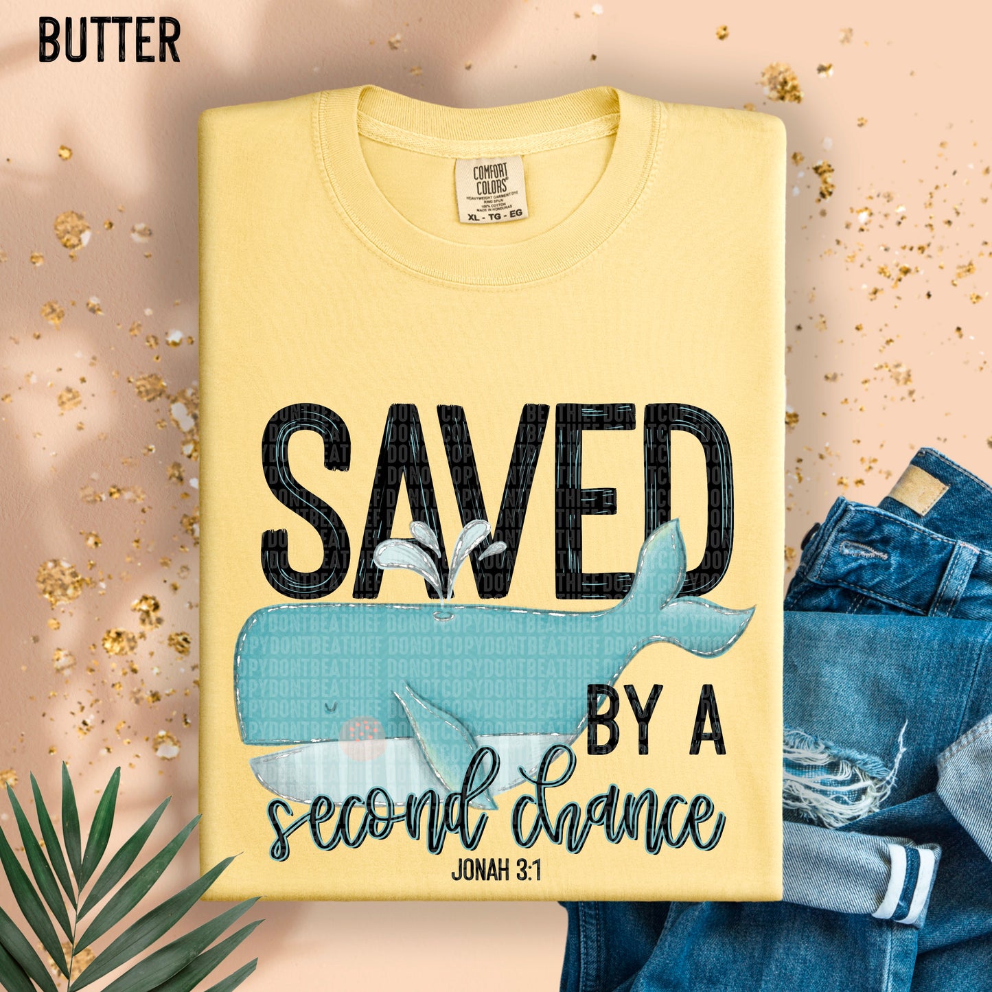 Saved by a second chance Jonah 3:1- DTF Transfer