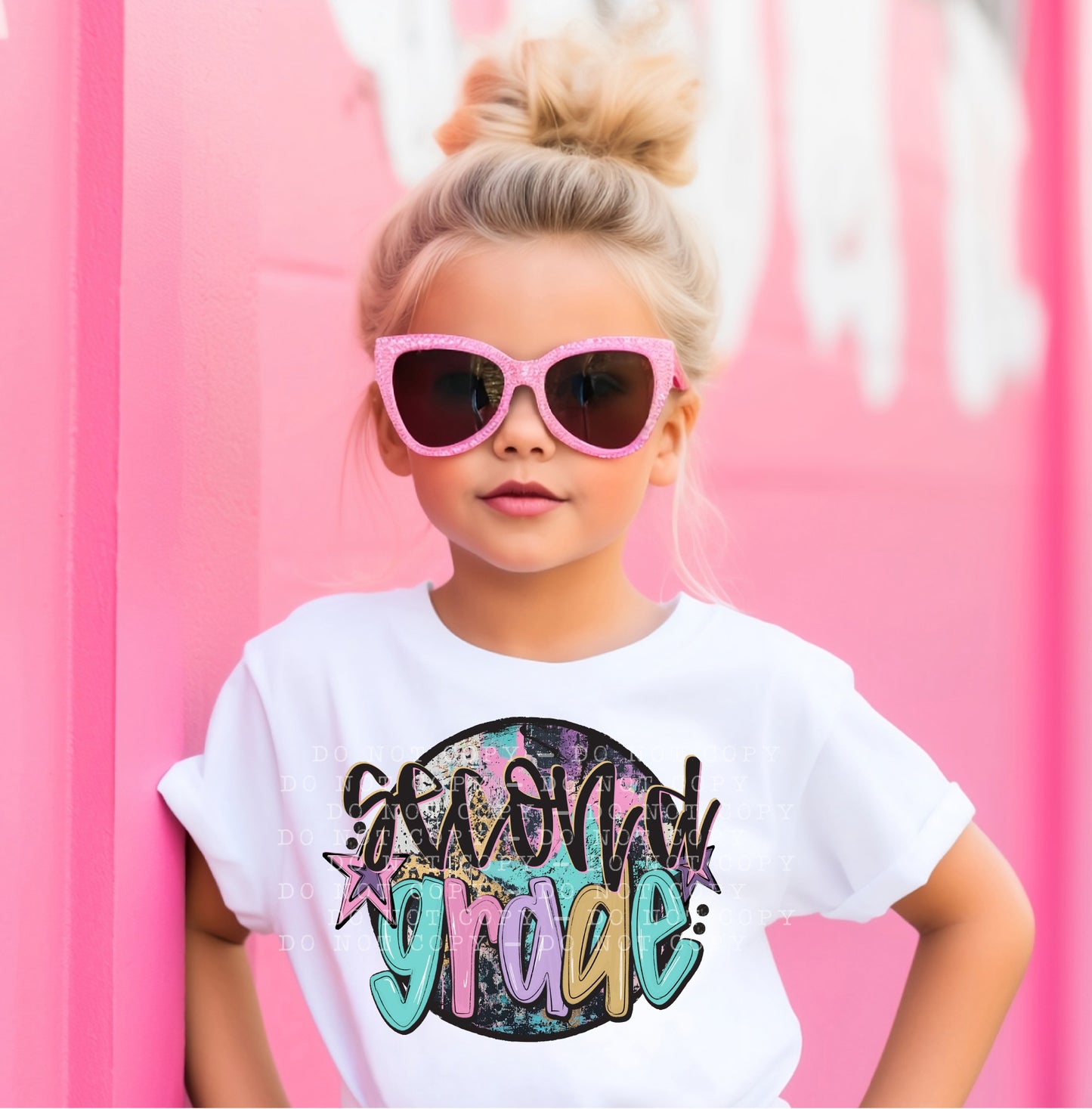 Grades-Back to school-Circle Grunge- DTF Transfer