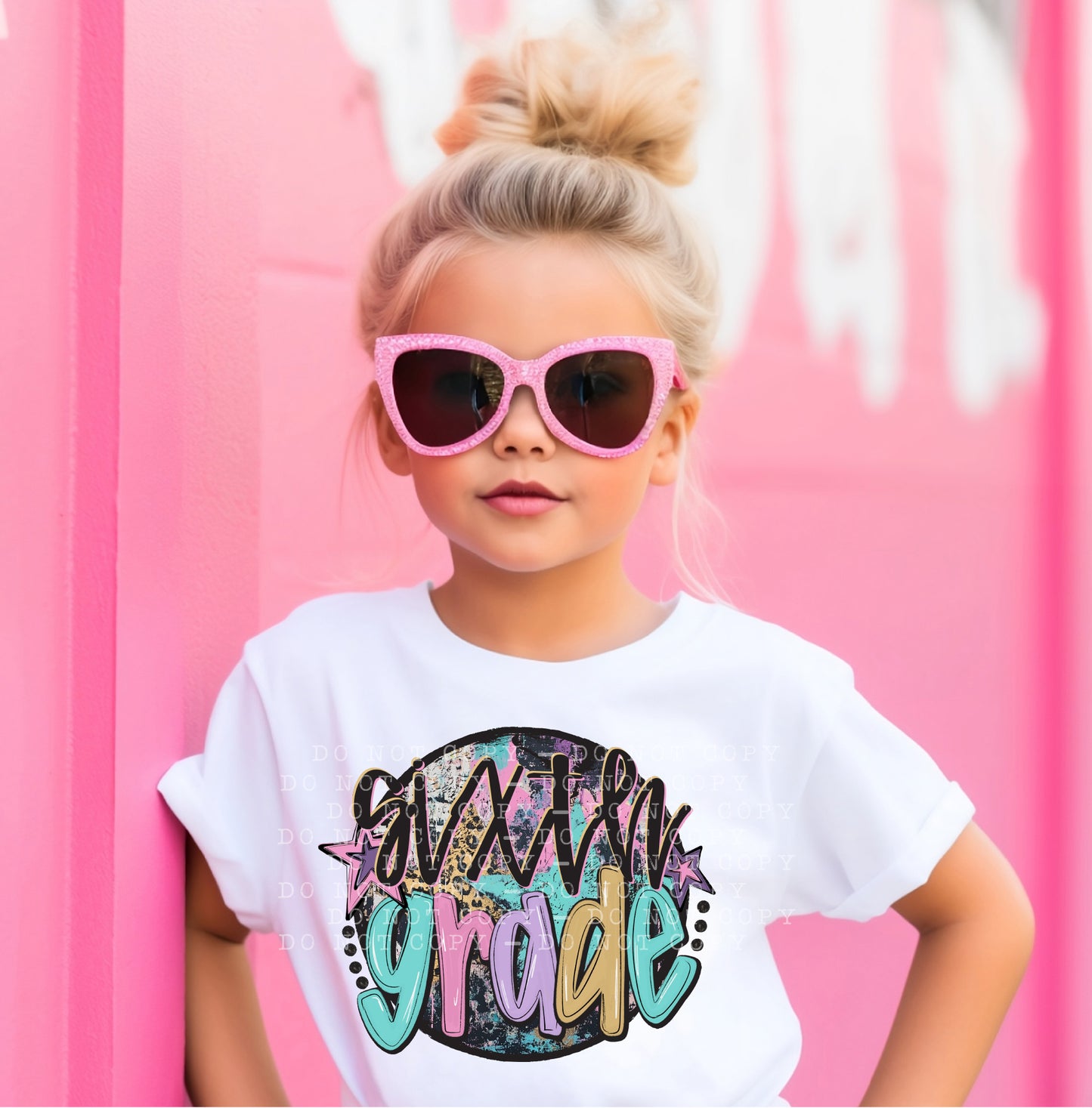 Grades-Back to school-Circle Grunge- DTF Transfer