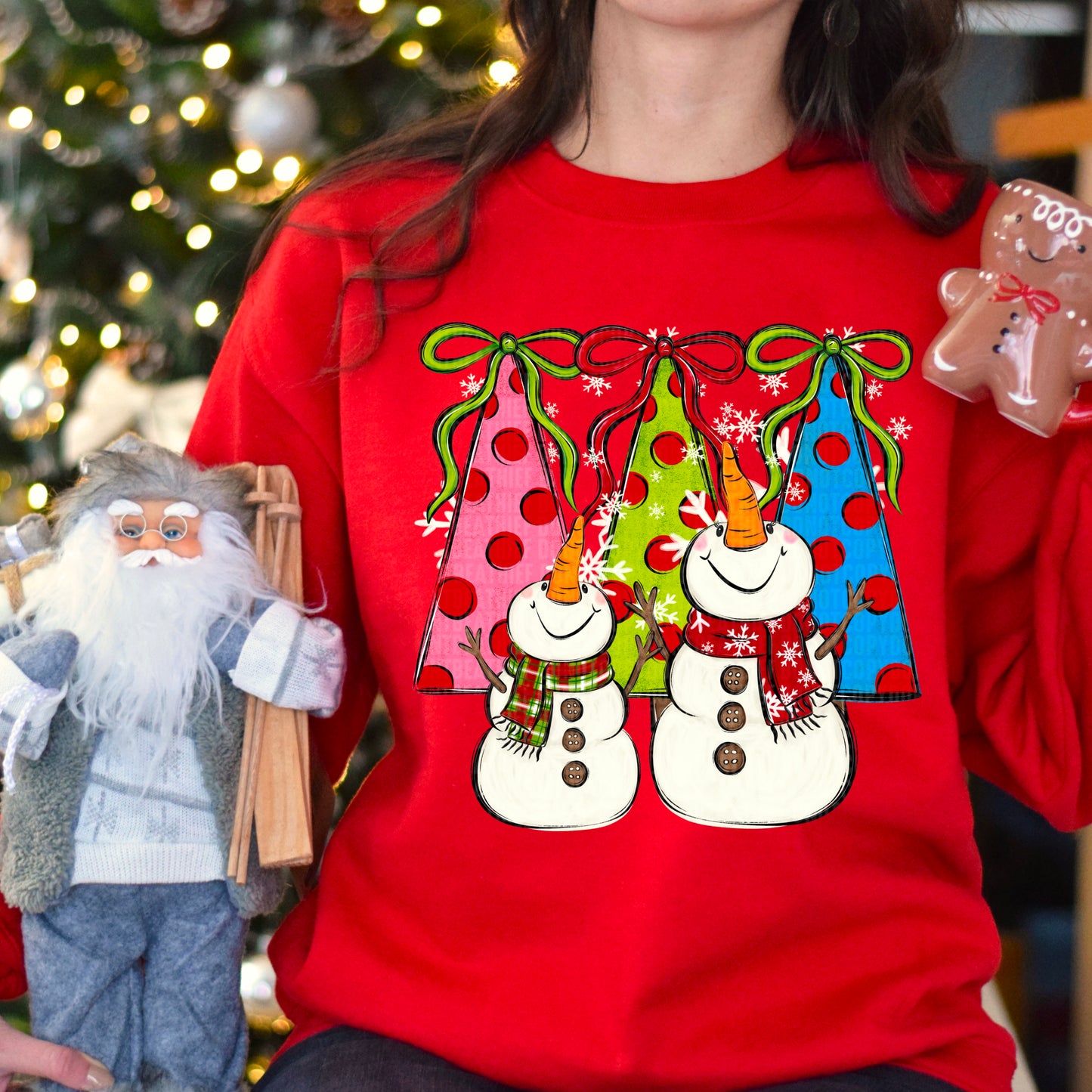 Snowman Christmas Tree- DTF Transfer