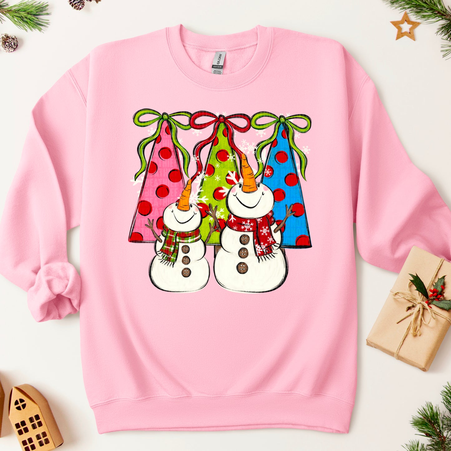 Snowman Christmas Tree- DTF Transfer