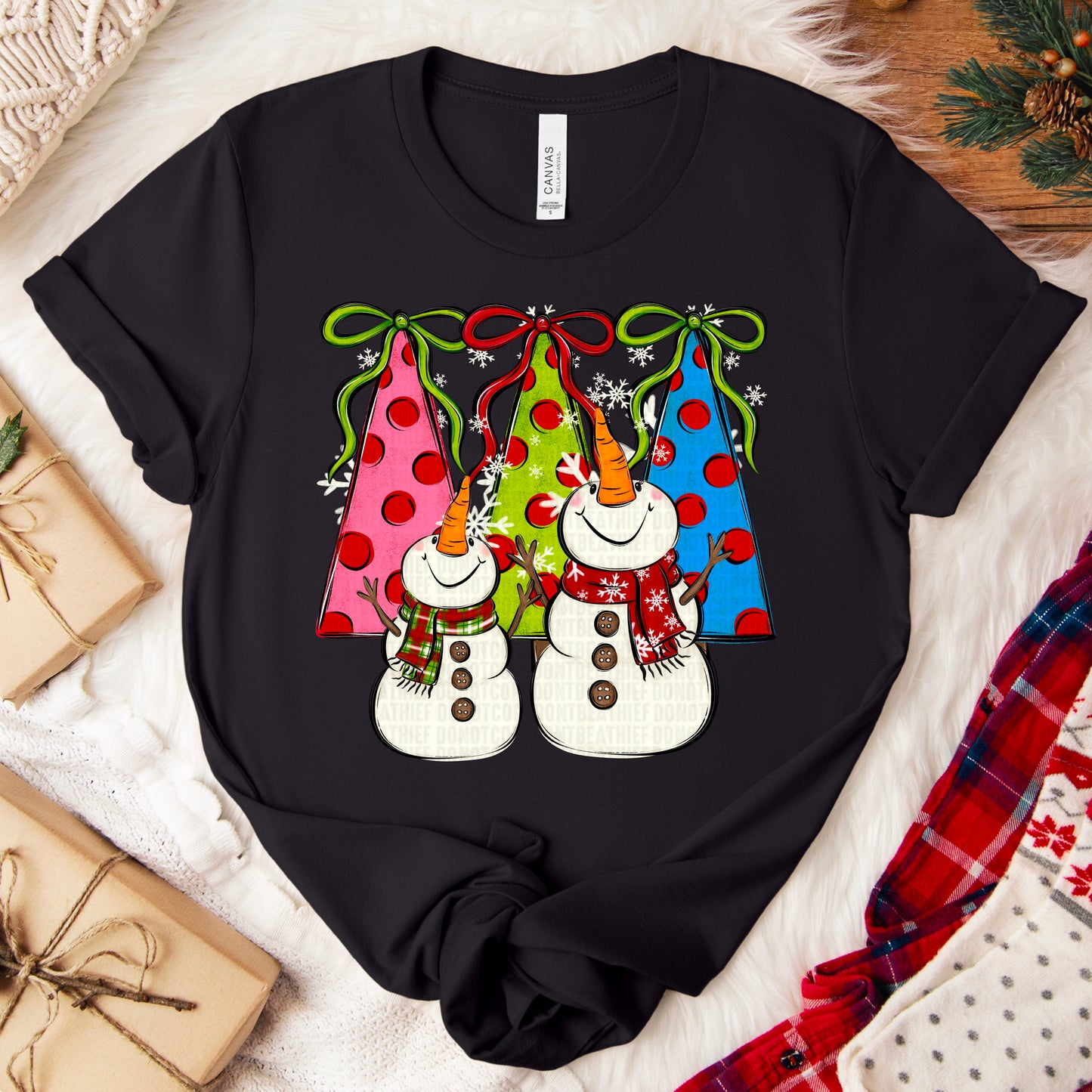 Snowman Christmas Tree- DTF Transfer
