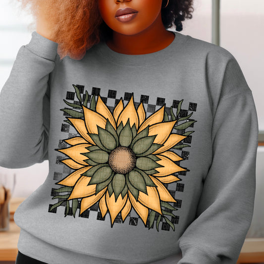 Retro Sunflower- dtf transfer