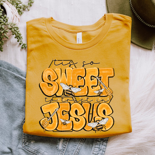 tis so sweet to trust in Jesus-DTF Transfer