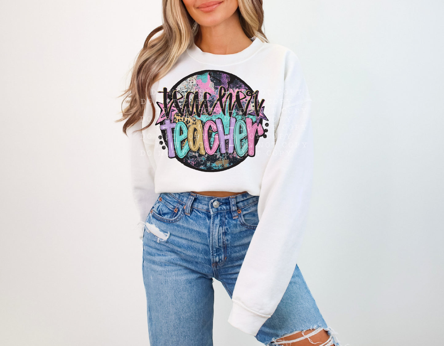 Grades-Back to school-Circle Grunge- DTF Transfer