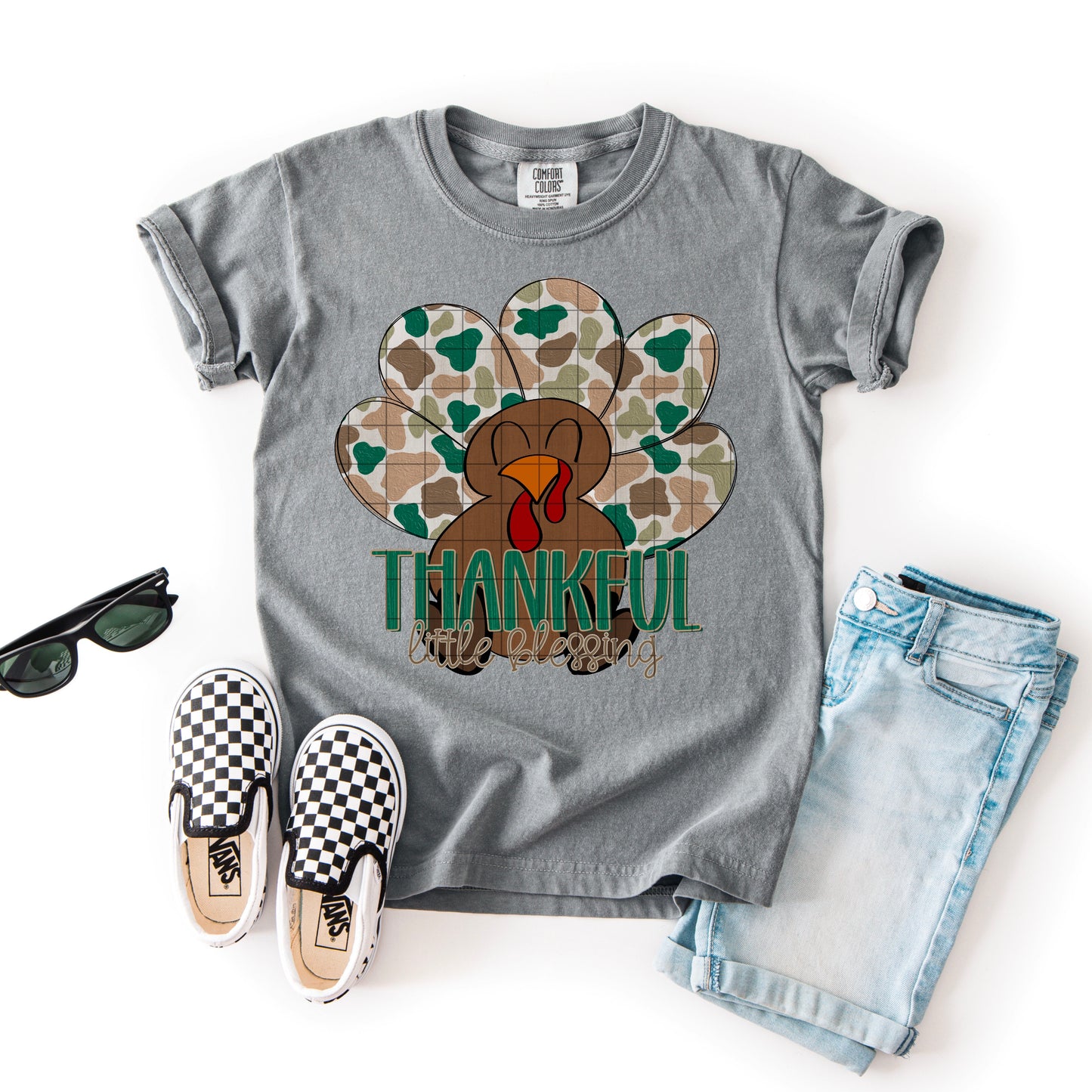 Thankful little blessing Camo- DTF Transfer