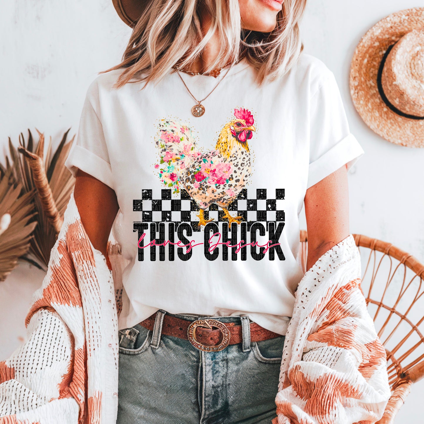 This chick loves Jesus-DTF Transfer
