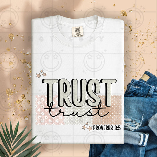 Trust Proverbs 3:5-DTF Transfer