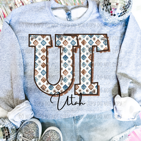 Winter States-Utah- completed sweatshirt