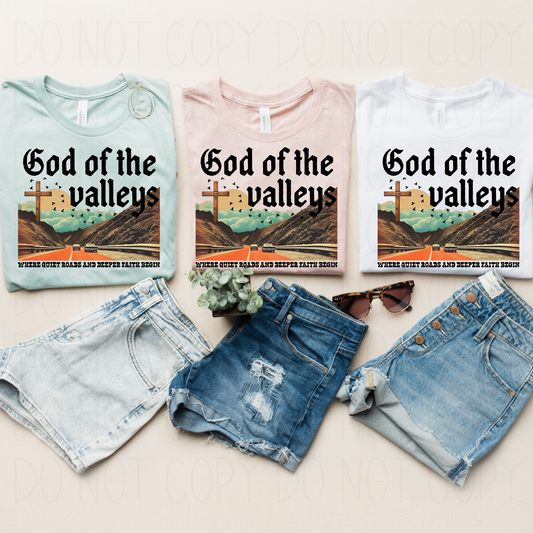 God of the valleys- DTF Transfer