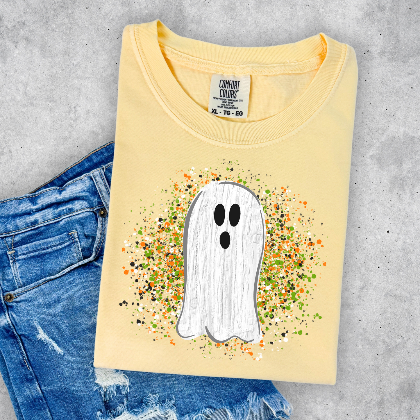 Paint Splatter Ghost -DTF Transfer