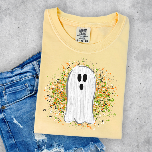 Paint Splatter Ghost -DTF Transfer