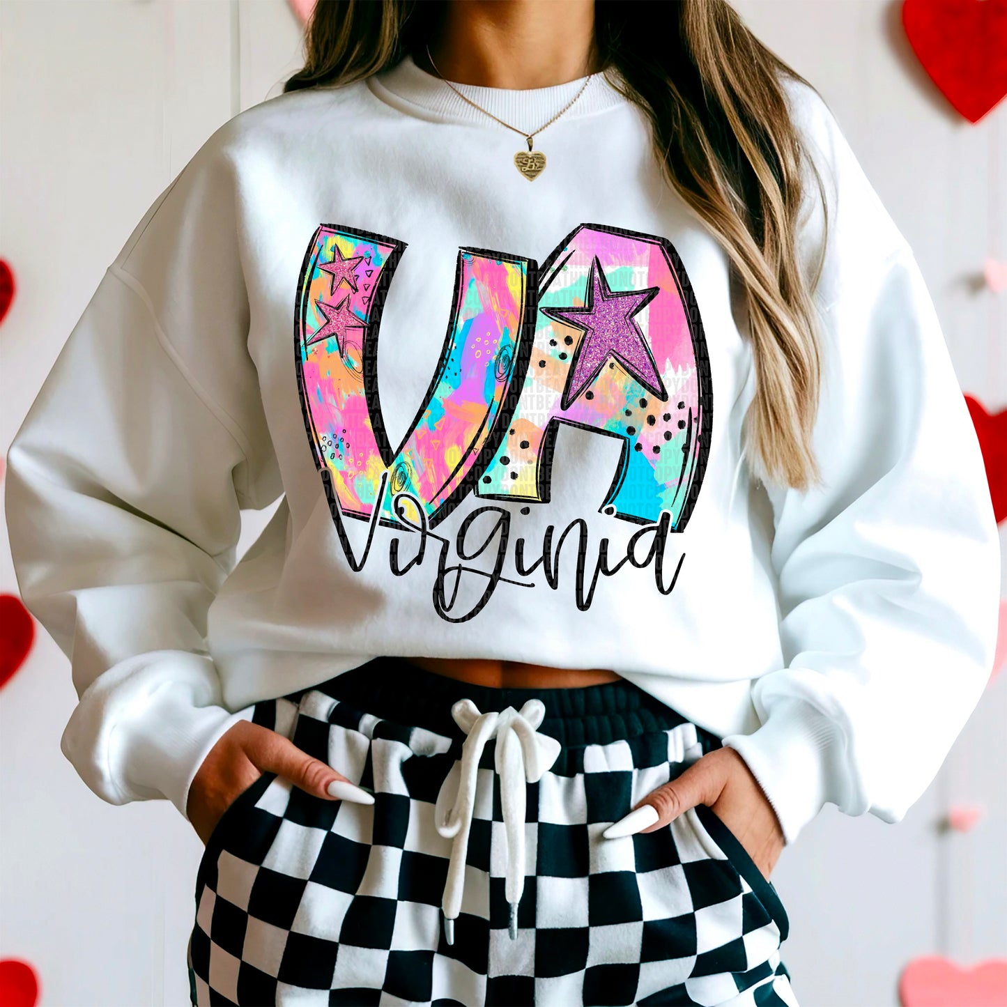 Neon Splashes 50 States- DTF Transfer