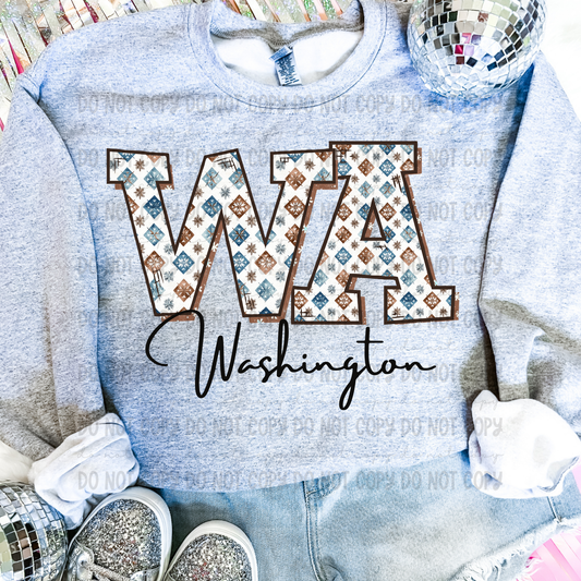 Winter States-Washington- completed sweatshirt