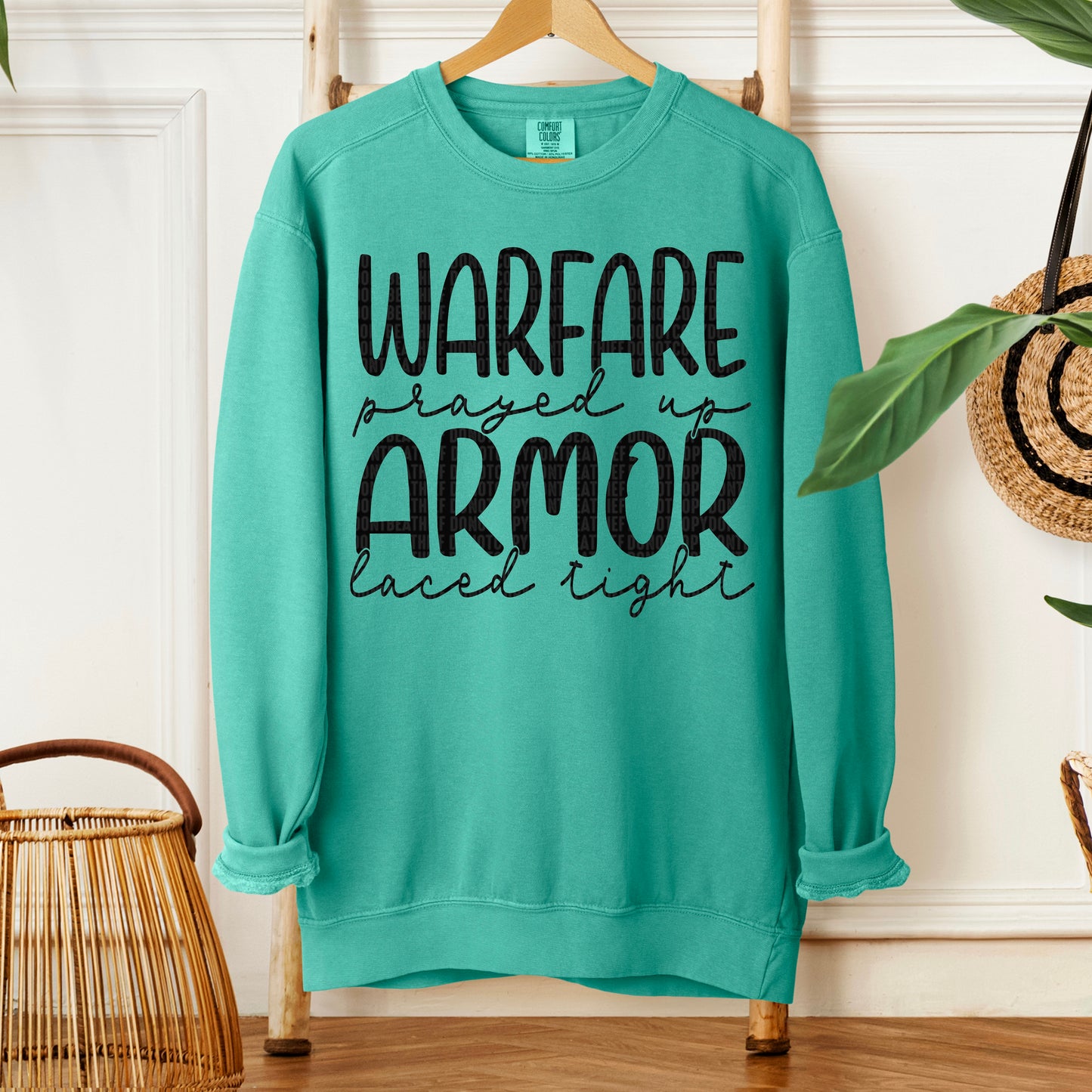 Warfare prayed up armor laced tight-DTF Transfer